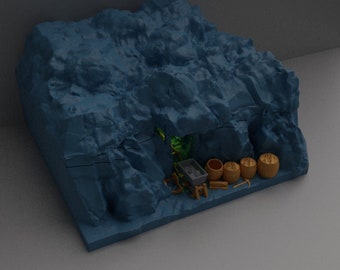 Entrada a la mina de carbón - Terreno de mesa - Terreno enano - 28 mm