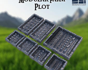 Modular Farm Plot | Dnd Terrain, Dnd Accessories, Dungeon Master Gifts, Farm Terrain