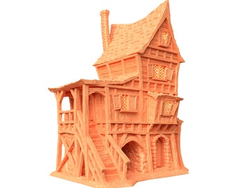 Casa del plebeyo medieval DnD, Casa antigua DnD, Miniatureland