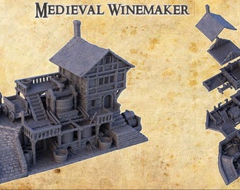 Ensemble Complet Accessoires 3D Vikings City Pour Jeux De Table RPG - Donjons & Dragons Warhammer