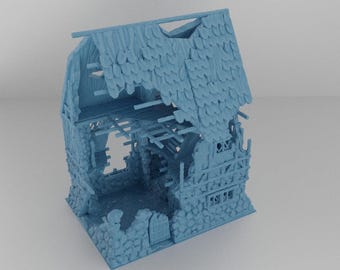 Casa en ruinas / Terreno DnD, Ruinas DnD, Ruinas de terreno, Regalos para el Dungeon Master