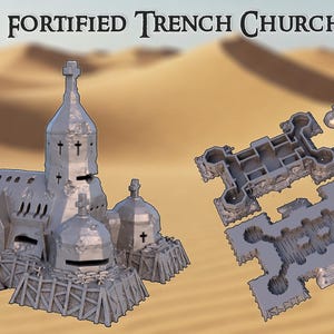 Fortified Trench Church | Dnd Terrain, Dnd Accessories, Dungeon Master Gifts