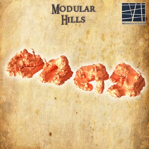 Modular Hills Tabletop Terrain | Dnd Terrain, Dnd Accessories, Dungeon Master Gifts, Hills Terrain