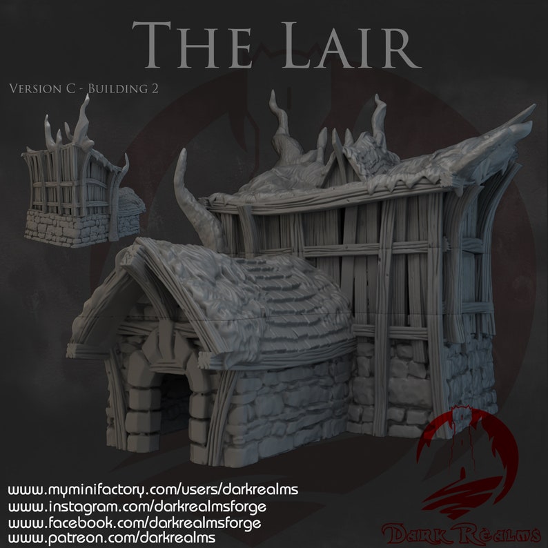 Wizard Lair Building The Lair (set C), Rat Lair by Dark Realms, Cave and Tunnel Terrain - Etsy