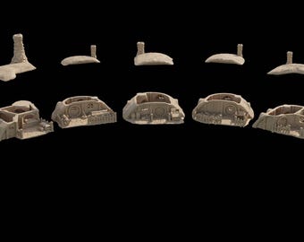 Terreno da tavolo Halfling Burrows / Terreno Dnd, Accessori Dnd, Regali per Dungeon Master, Terreno Halfling
