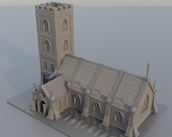 Small Church Tabletop Terrain | Dnd Terrain, Dnd Accessories, Dungeon Master Gifts, Church Terrain