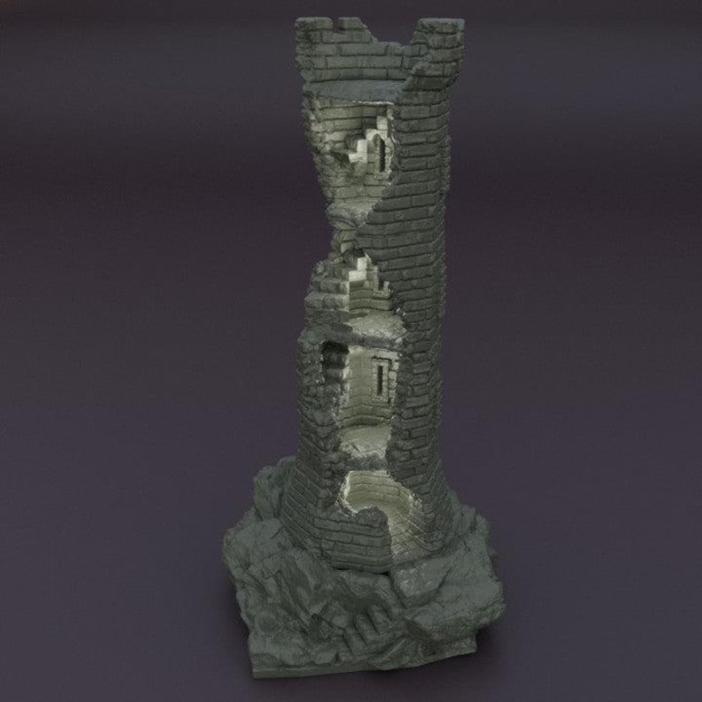 Ruined Lookout Tower | Dnd Terrain, Dnd Tower, Terrain for Dnd, Dungeon ...