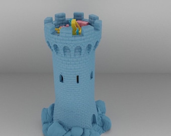 ラウンドタワー卓上地形 | Dnd 地形、ダンジョンマスターギフト、Dnd タワー、Dnd 中世地形