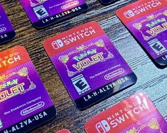 Pokémon Violet Replacement Label for Switch Cartridge
