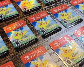 Pokémon: Let's Go, Pikachu! Replacement Label for Switch Cartridge