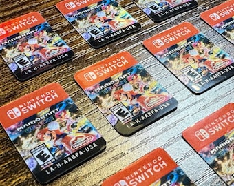 Mario Kart 8 Deluxe Replacement Label for Switch Cartridge