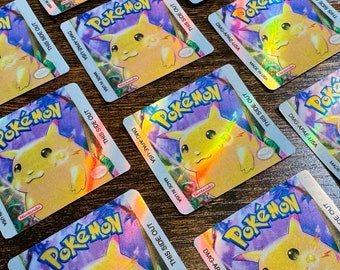 Pokémon Yellow Holographic Label - Laminated Replacement Label for Game Boy Cartridge