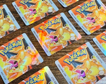 Pokémon Red Holographic Label - Laminated Replacement Label for Game Boy Cartridge
