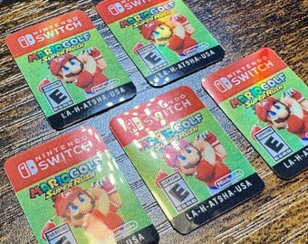 Mario Golf Super Rush Replacement Label for Switch Cartridge