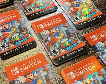 Mario Odyssey Replacement Label for Switch Cartridge