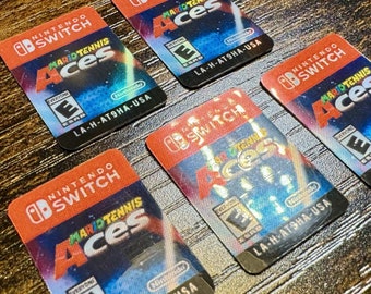 Mario Tennis Aces Replacement Label for Switch Cartridge