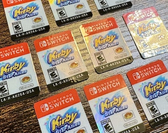 Kirby Star Allies Replacement Label for Switch Cartridge