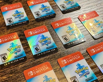 Pokémon Sword Replacement Label for Switch Cartridge
