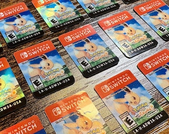 Pokémon: Let's Go, Eevee! Replacement Label for Switch Cartridge