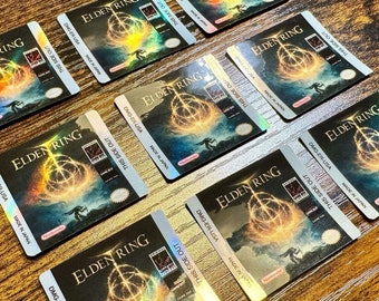 Elden Ring Holographic Label - Laminated Replacement Label for Game Boy Cartridge