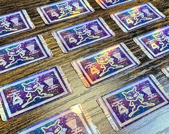 Ancient Mew GBA Holographic Label - Laminated Replacement Label for Game Boy Advance Cartridge