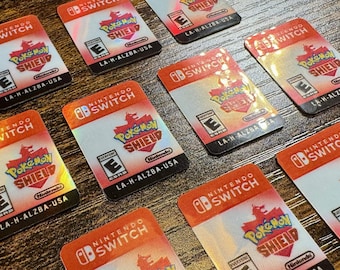 Pokémon Shield Replacement Label for Switch Cartridge