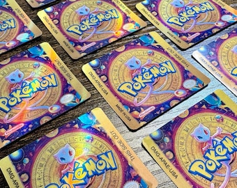 Mew Holographic Label - Laminated Replacement Label for Game Boy Cartridge
