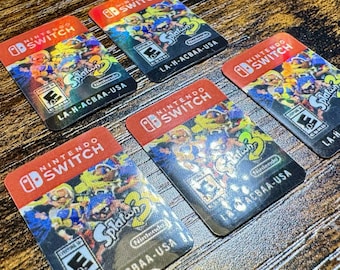Splatoon 3 Replacement Label for Switch Cartridge