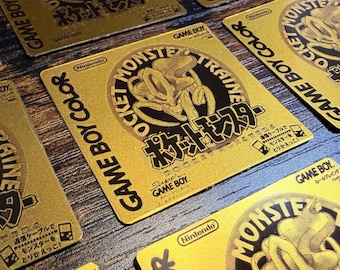 Pokémon Crystal Japanese Label (Gold Edition) - Laminated Replacement Label for Game Boy Cartridge