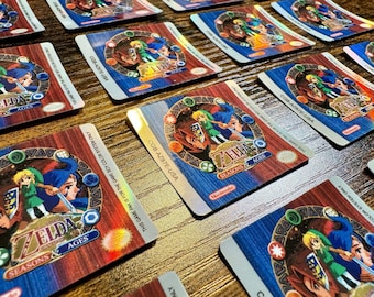The Legend of Zelda: Oracle of Ages & Seasons Multicart V2 Holographic Replacement Label for Game Boy Cartridge