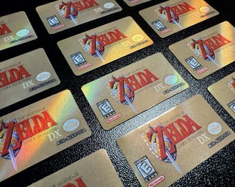 Link's Awakening DX GBA Holographic Label - Laminated Replacement Label for Game Boy Advance Cartridge