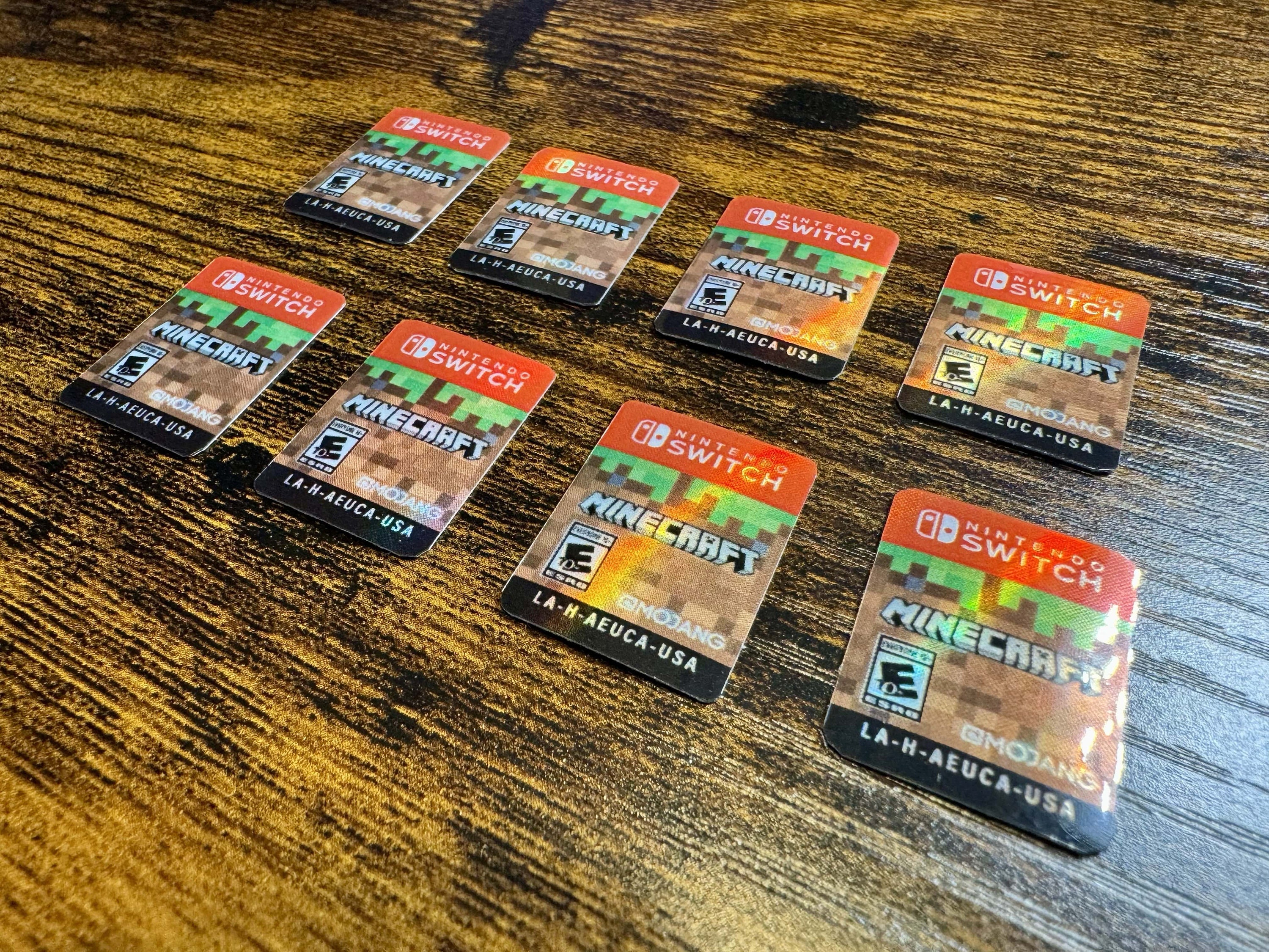 Minecraft Cod Label Minecraft Replacement Label for Switch Cartridge - Etsy