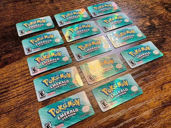 Pokmon Emerald GBA Holographic Label - Laminated Replacement Label for  Game Boy Advance Cartridge - Etsy