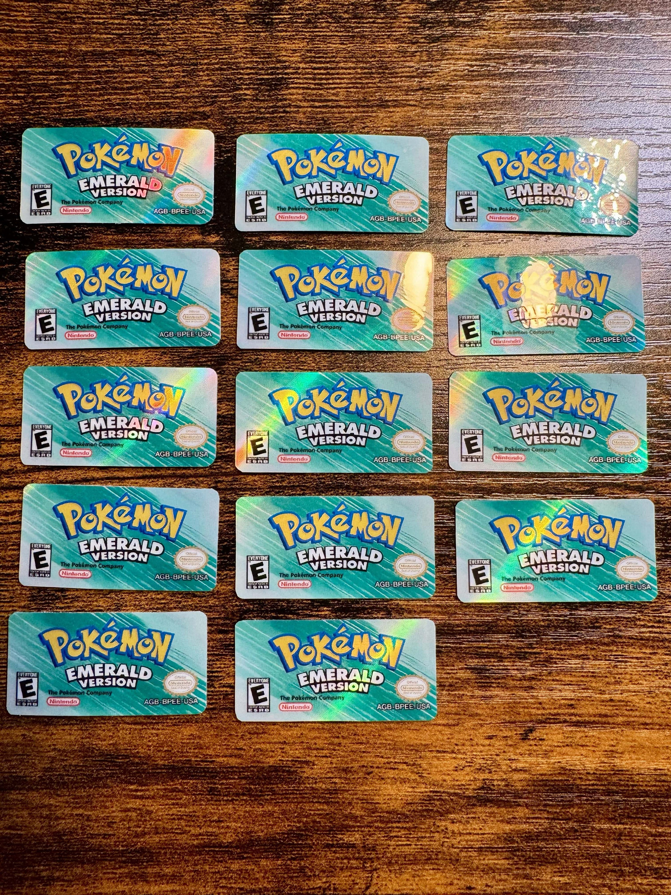 Pokmon Emerald GBA Holographic Label - Laminated Replacement Label for  Game Boy Advance Cartridge - Etsy