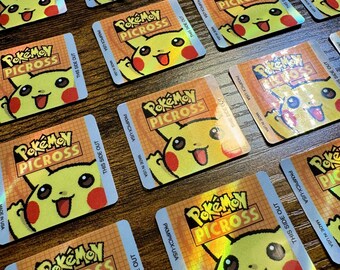 Pokémon Picross Holographic Label - Laminated Replacement Label for Game Boy Cartridge