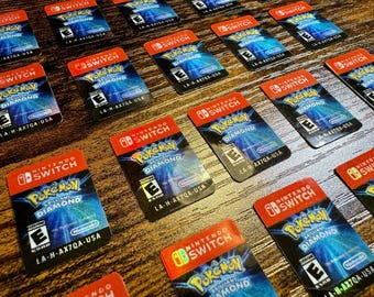 Pokémon Brilliant Diamond Replacement Label for Switch Cartridge