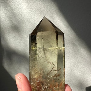 Rare High Quality Natural Brazilian Citrine Tower Rainbow Abundance & Prosperity Positive Vibes Gift Mother’s Day Gift Crystal Gift B