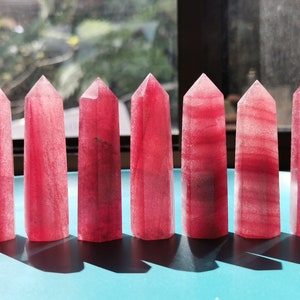 AAAA Red Strawberry Quartz Tower point - Healing Crystal-Crystal for Love-perfect Christmas gift