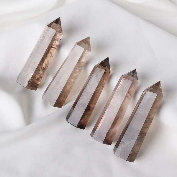 Cleanse and Balance with the Majestic Smoky Quartz Point, Generator, Tower - Christmas gift for her for him