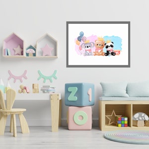 Nursery Wall Decor, Digital Product Baby Poster, Nursery Prints, Animal Prints, Baby Digital Product