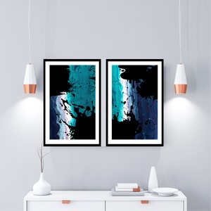 Set of 2, Abstract Art, Home Decor, Office Decor, Digital Download Poster, Digital Products Gifts for Her, Bedroom Decor