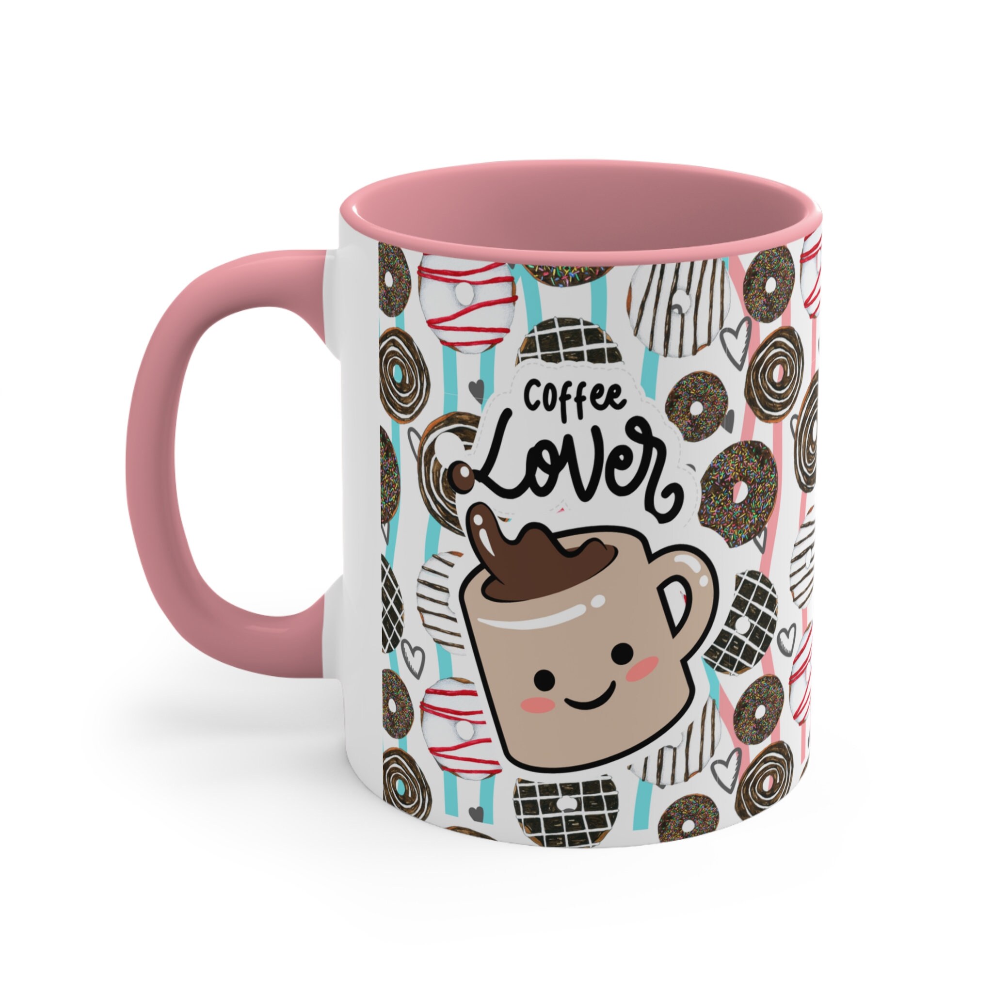 Donut Mug for Donut Lovers Birthday, Donut Coffee Cup, Donut Coffee Mug, Donut Lover Gift for