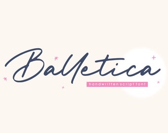 Balletica Script Font: Chic Calligraphy