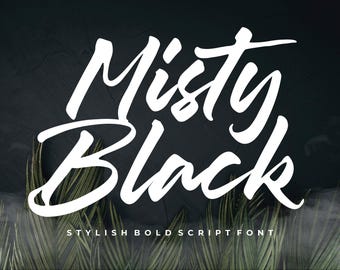 Misty Black - Stylish Bold Script Font