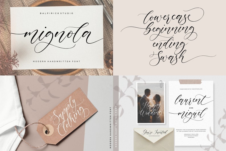 Wedding Font Bundle Calligraphy Font, Script Font, Handwritten Font, Elegant Font, Invitations, Cricut Font, Procreate Font, Crafting Font image 7