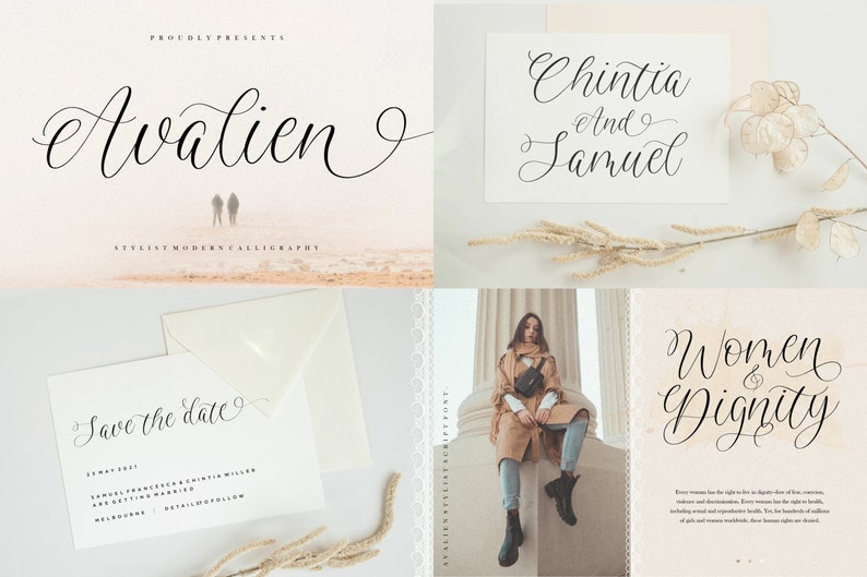 Wedding Font Bundle Calligraphy Font, Script Font, Handwritten Font, Elegant Font, Invitations, Cricut Font, Procreate Font, Crafting Font image 4