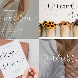 Wedding Font Bundle Calligraphy Font, Script Font, Handwritten Font, Elegant Font, Invitations, Cricut Font, Procreate Font, Crafting Font image 9