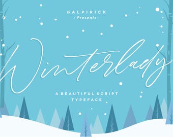 Winterlady Script Font - Christmas Font