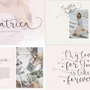 Wedding Font Bundle Calligraphy Font, Script Font, Handwritten Font, Elegant Font, Invitations, Cricut Font, Procreate Font, Crafting Font image 3