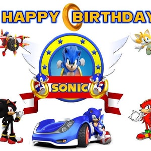 Transfer only for Sonic the Hedgehog gelatin letter size